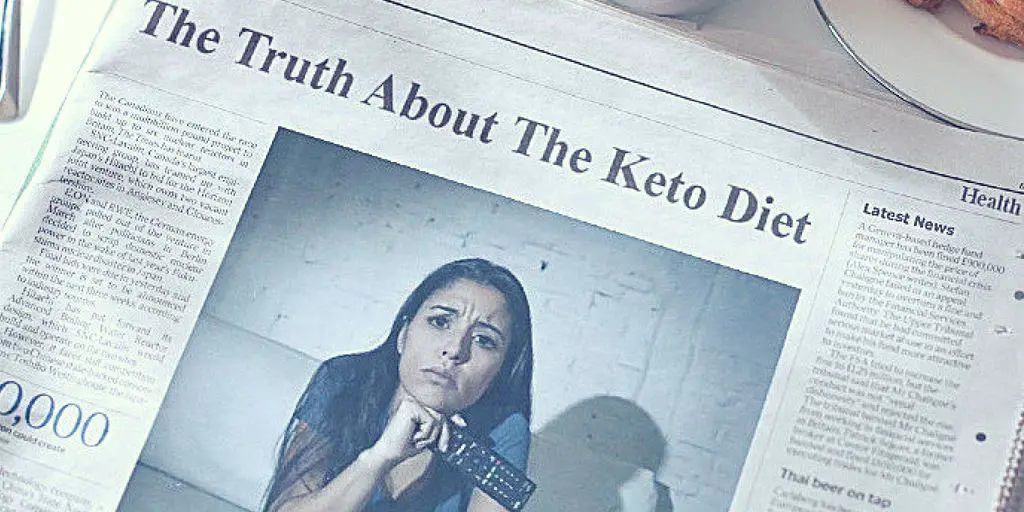 Newspaper article about the keto diet