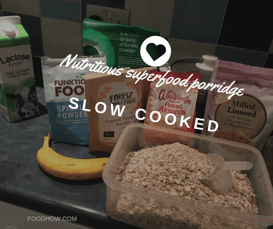 Ingredients for superfood porridge