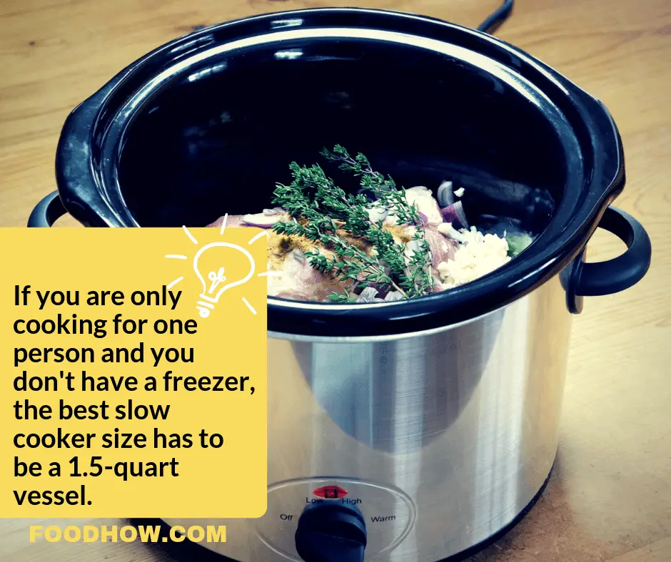 Small one-person slow cooker