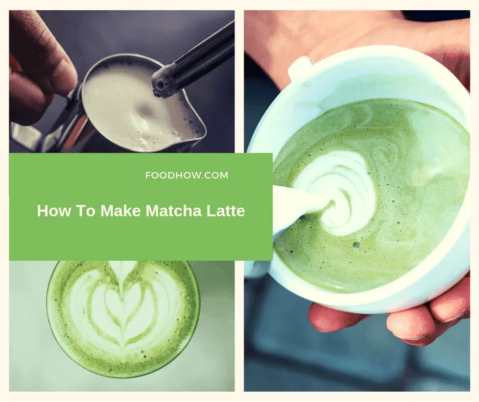 A cup of matcha latte