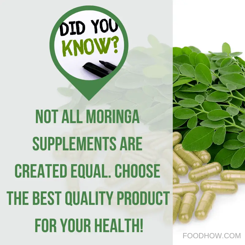 Moringa supplements