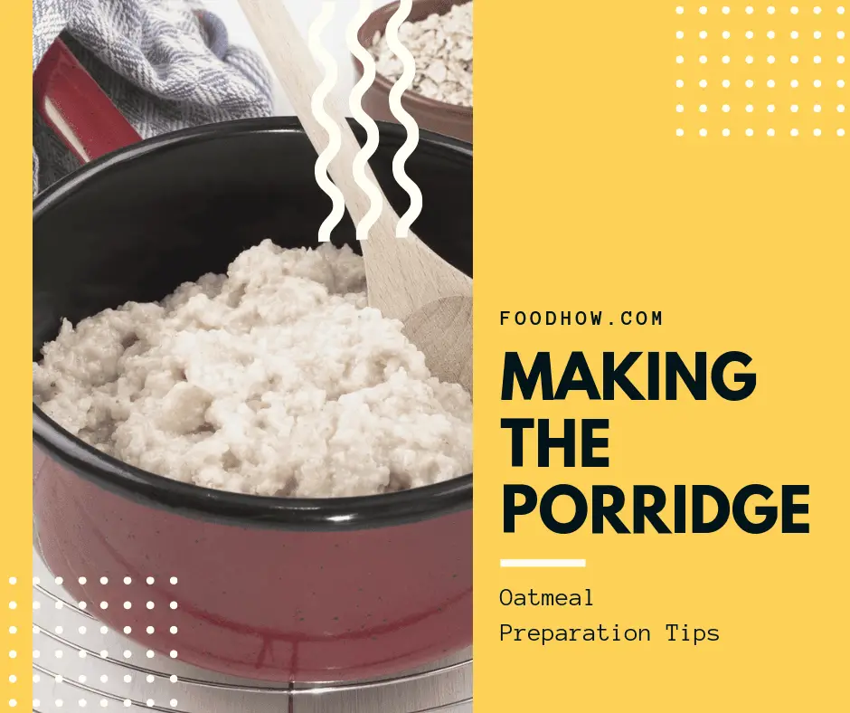 Making the porridge 