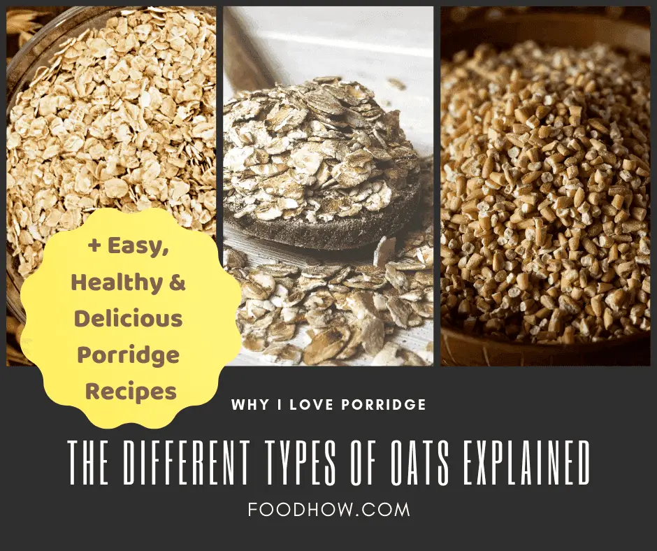 Different types of oats