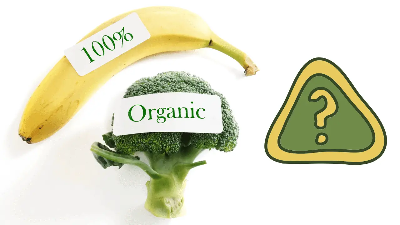 organic banana and broccoli