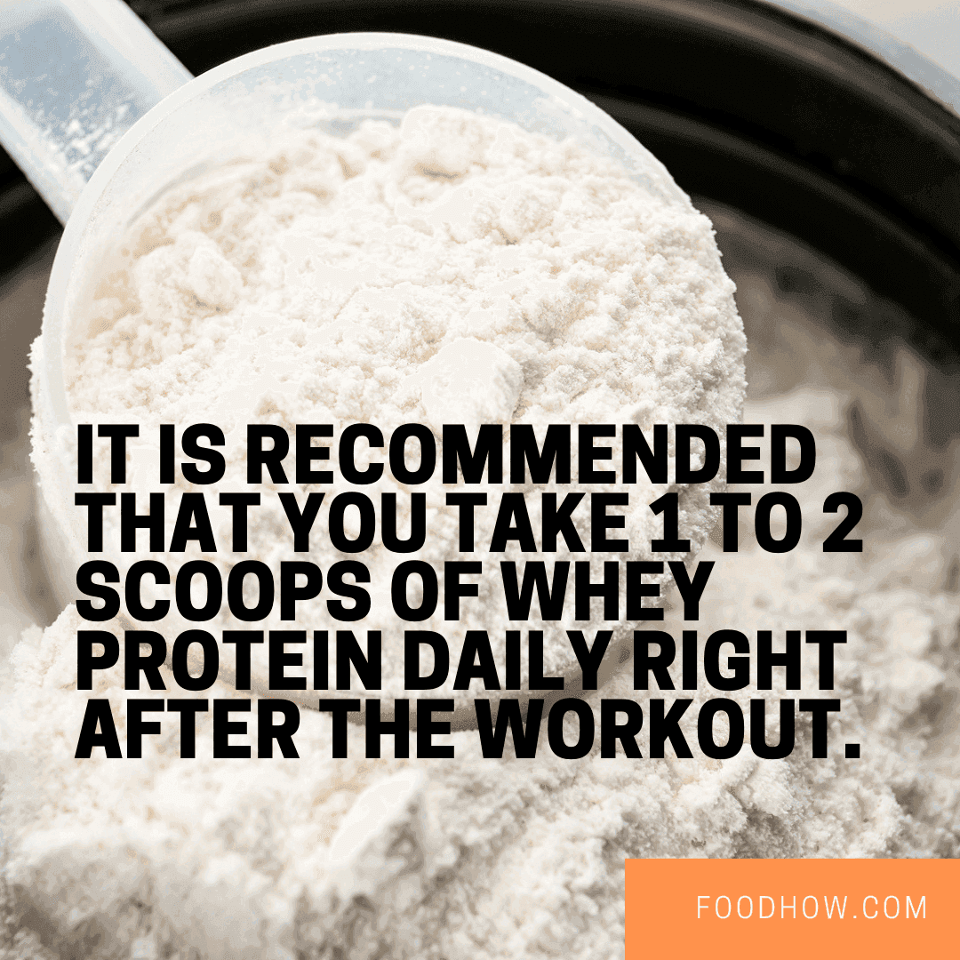 one daily serving of protein powder