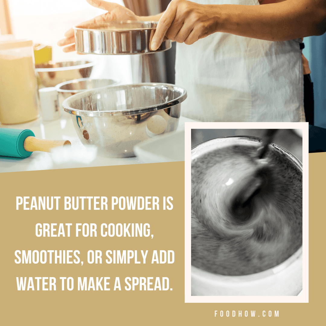 Adding peanut flour in foods