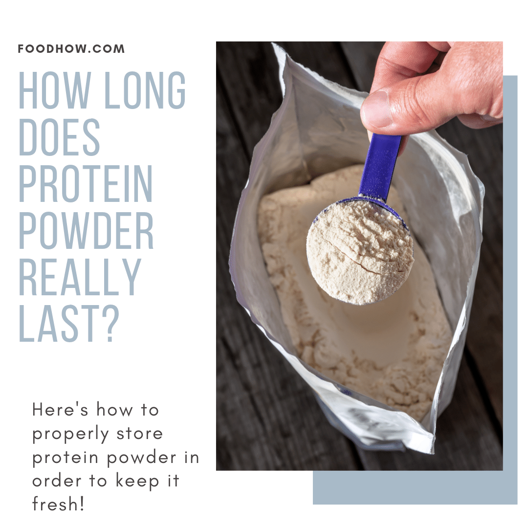 An open bag of protein powder