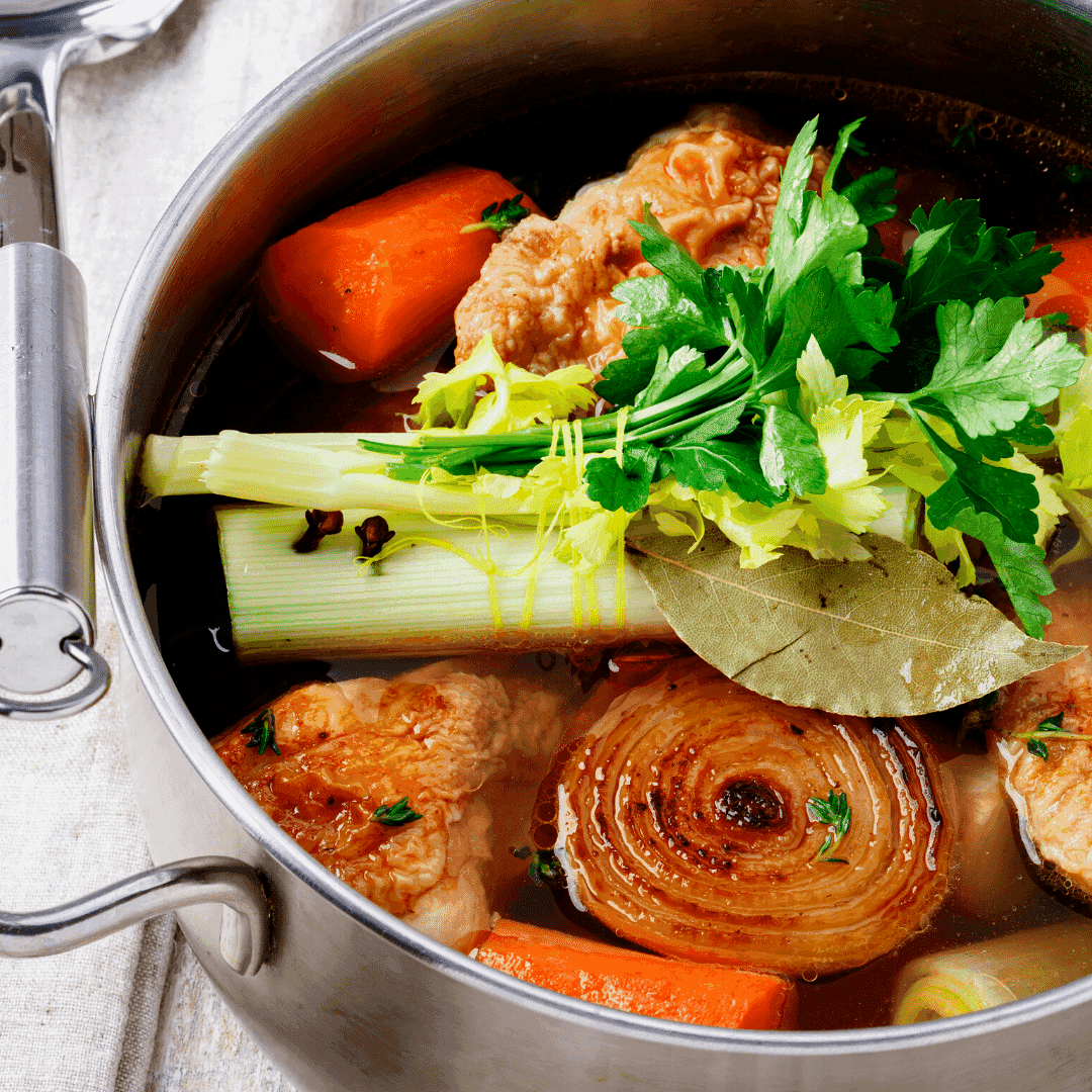Vegetables in the pot