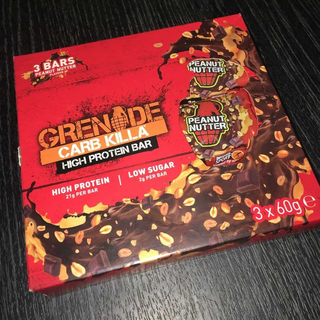 grenade carb killa peanut nutter flavor bar