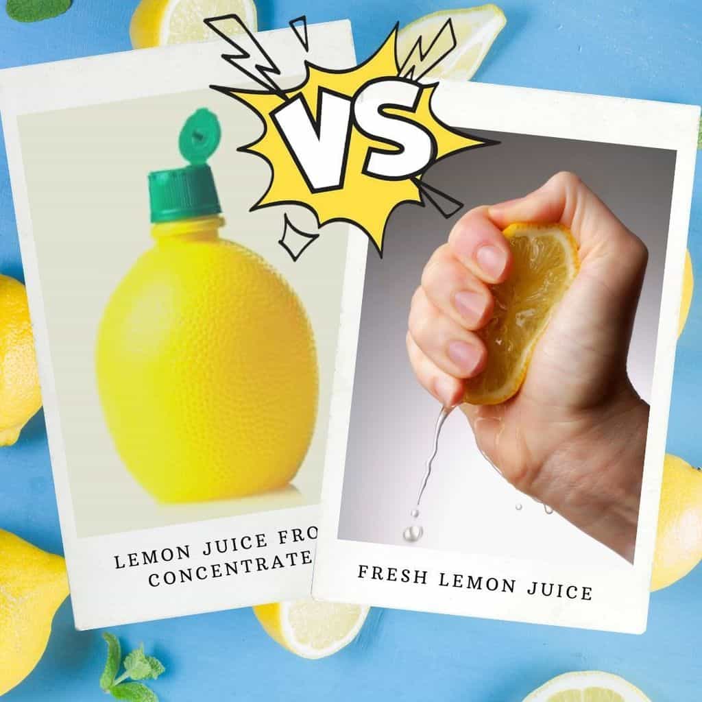 lemon juice bottled vs fresh
