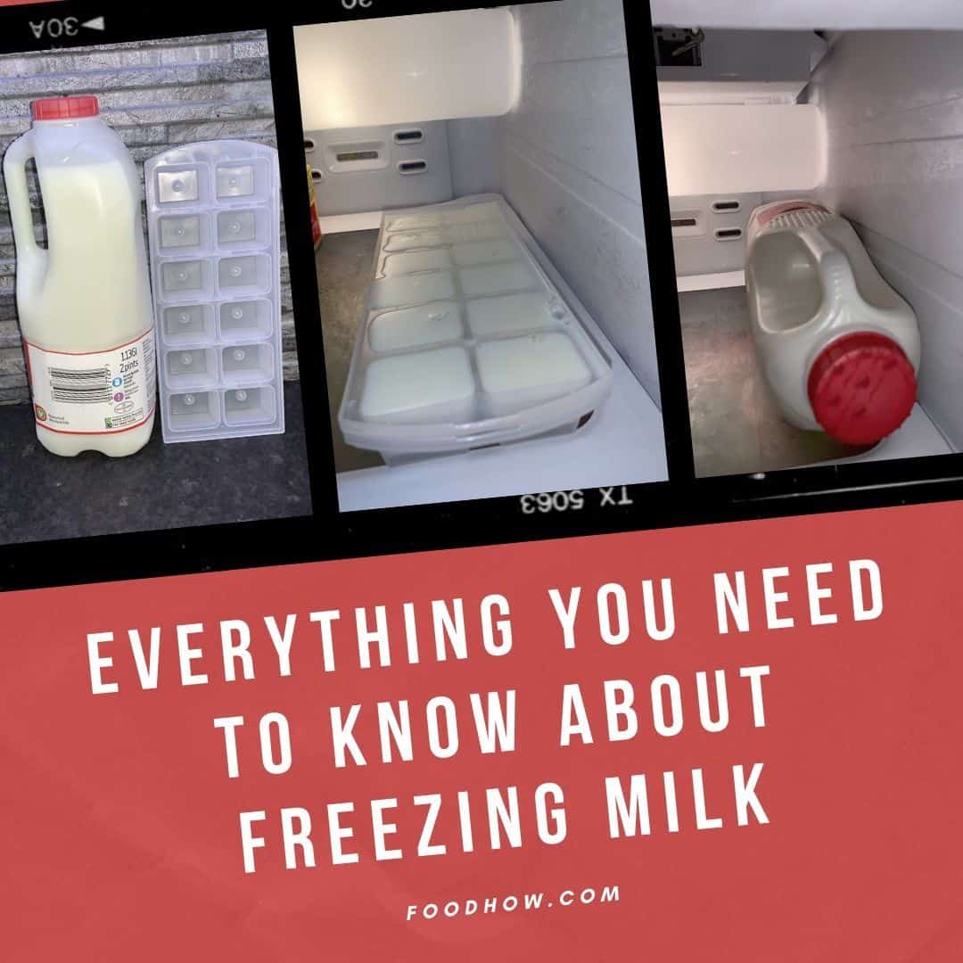 milk in freezer