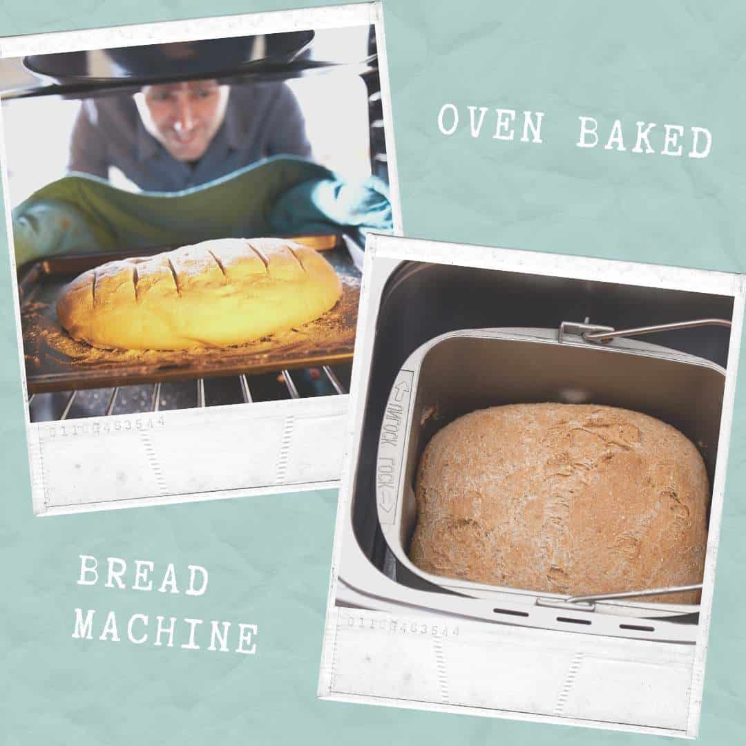 bread machine vs oven baking