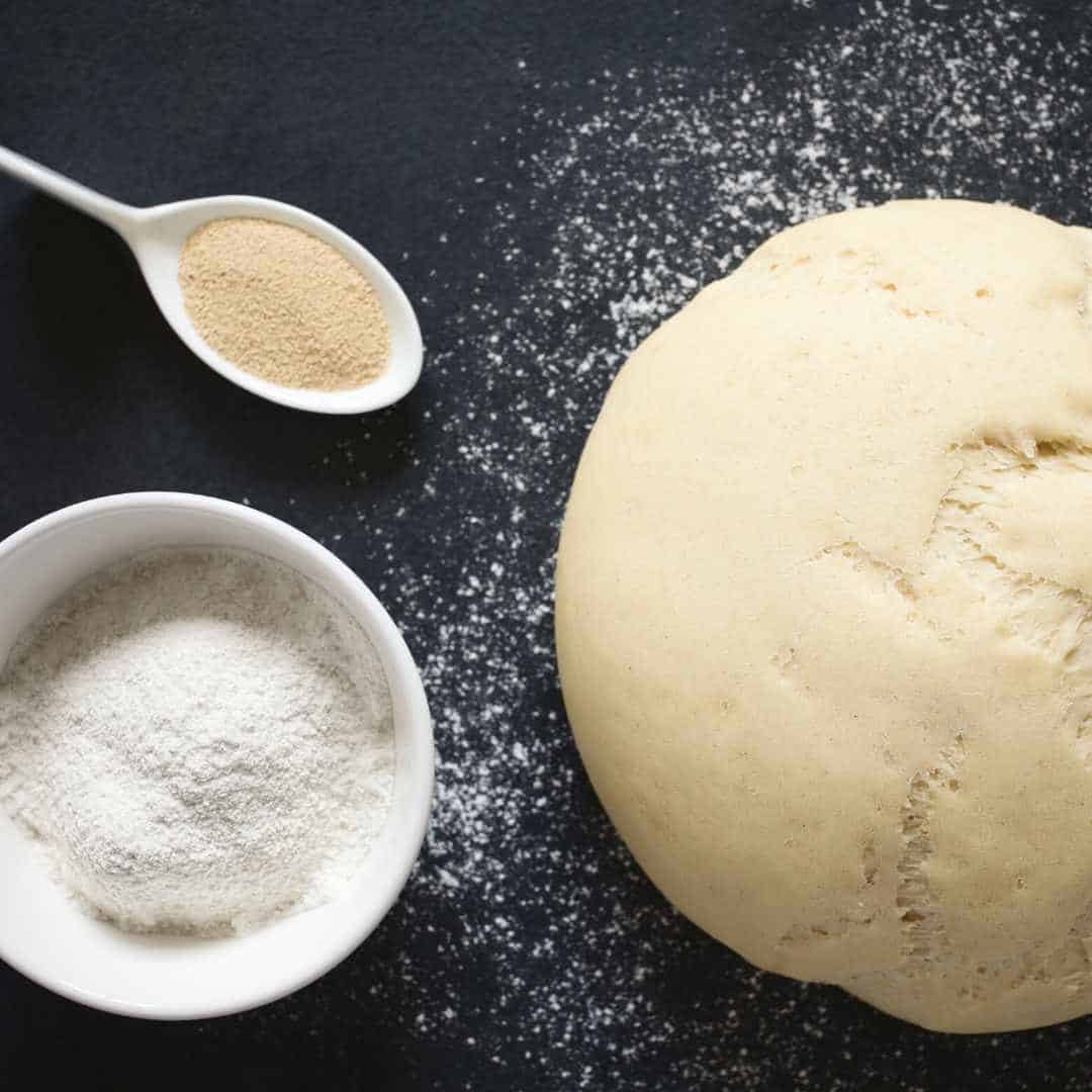 spoon full of dry yeast