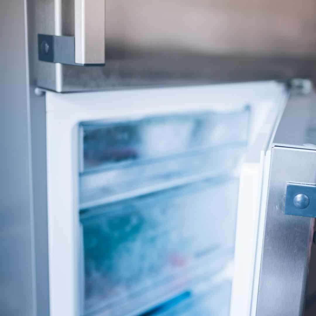 deep freezer door left open