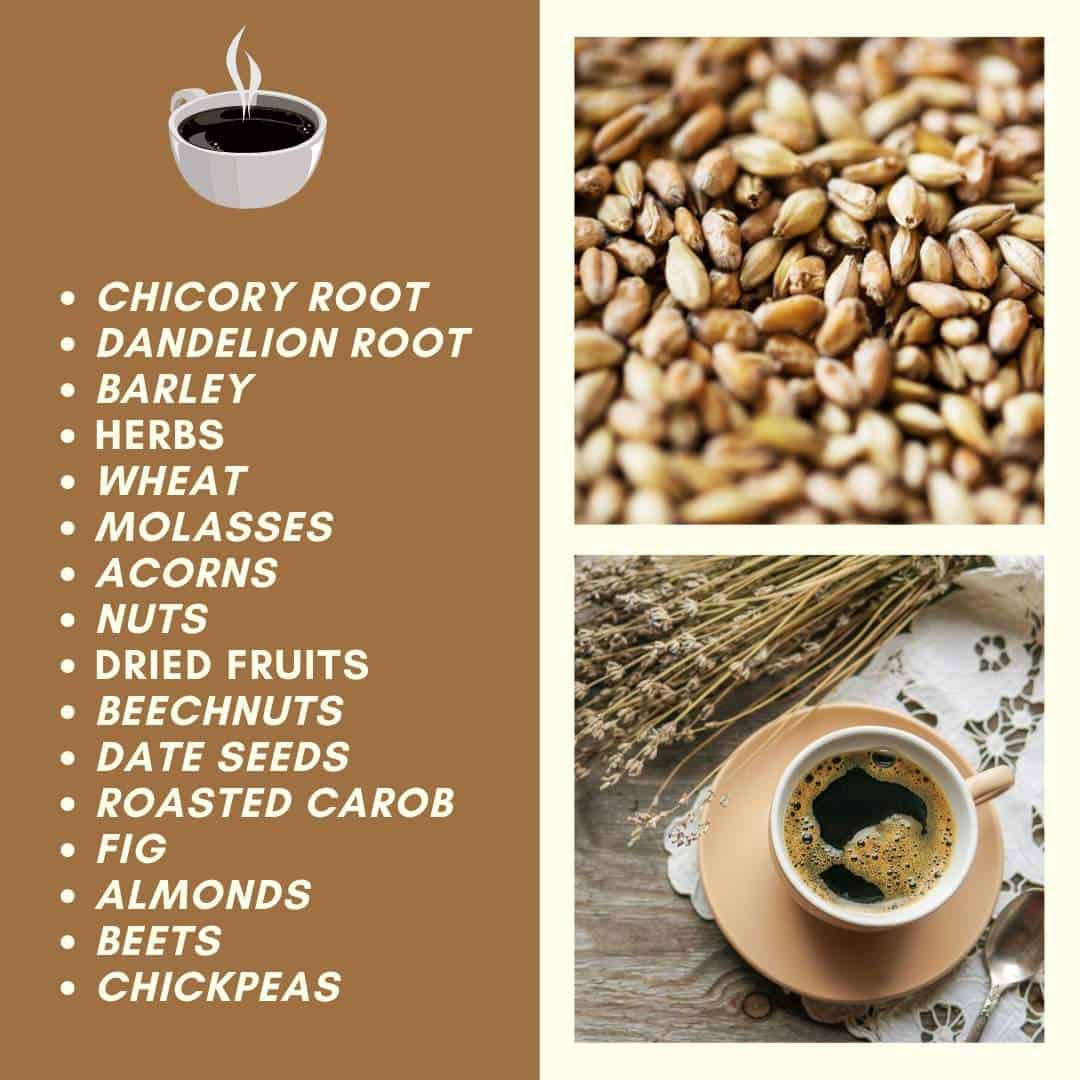 list of ingredients in grain coffee