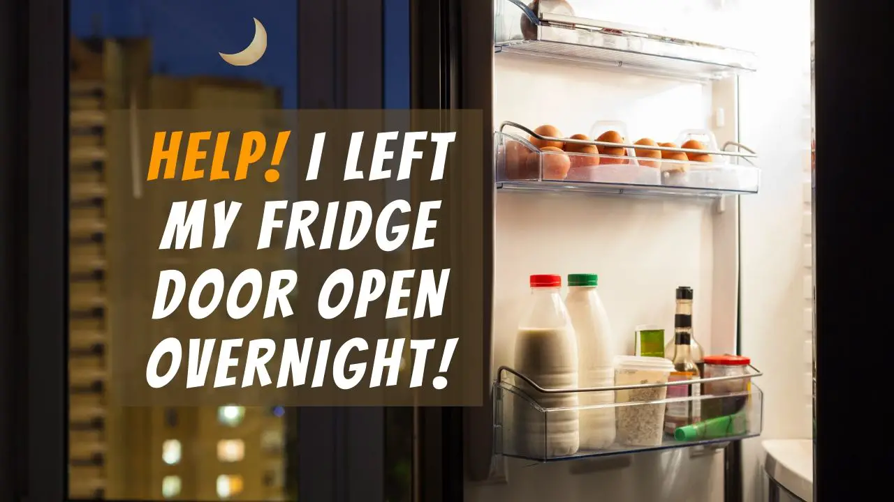 fridge left open by accident