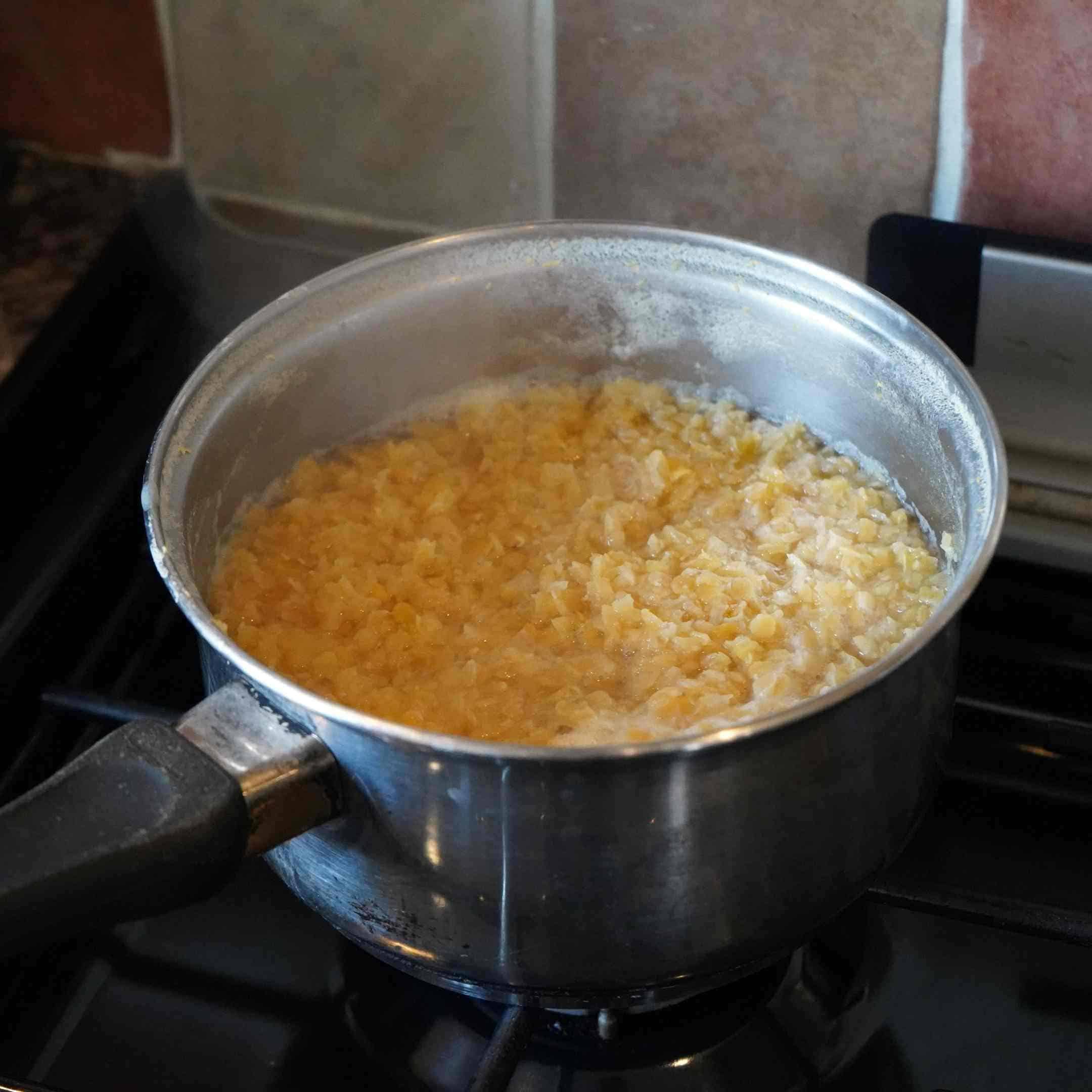 Mushy overcooked lentils 