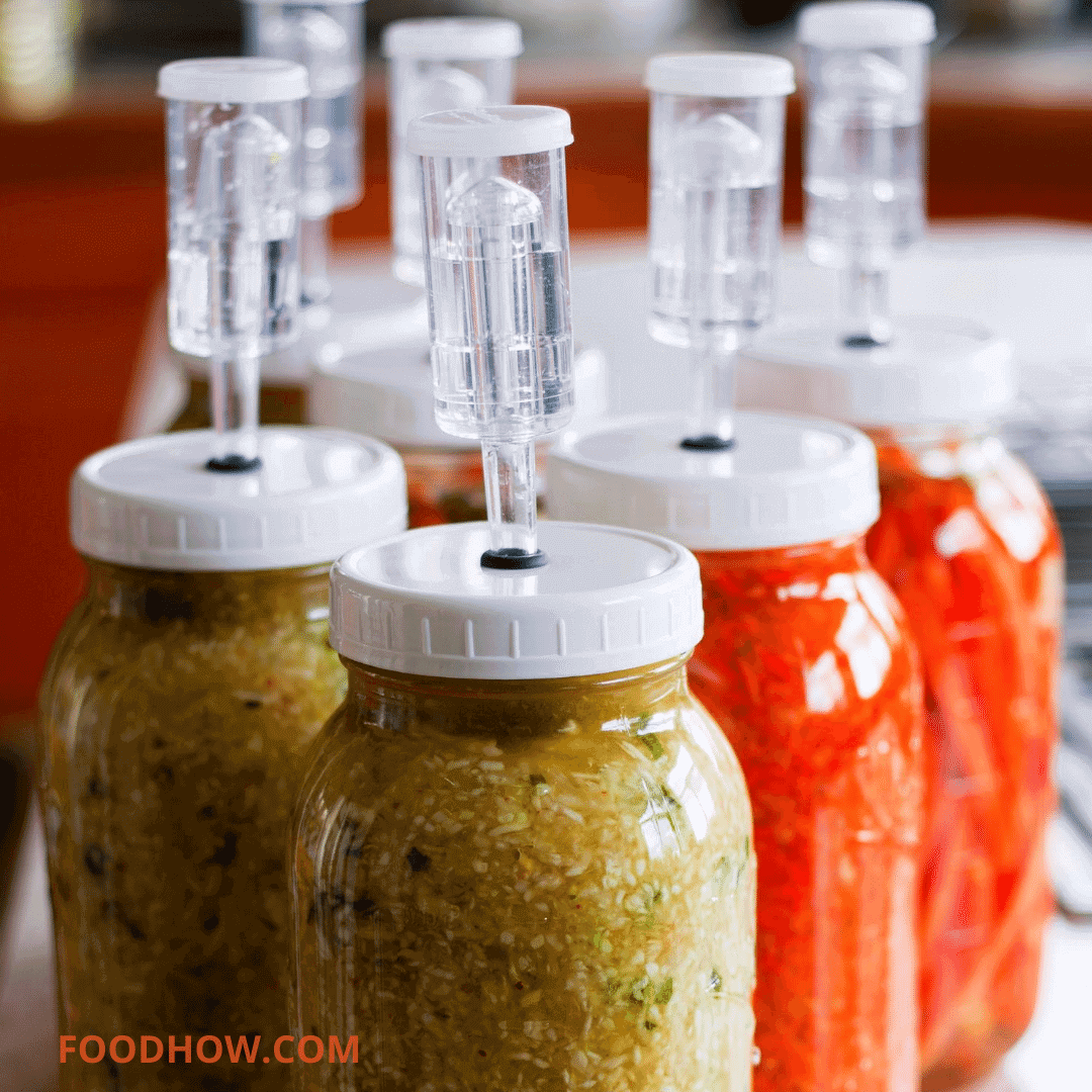 Fermentation jars with air-release