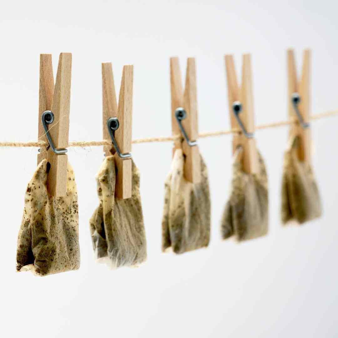 reuse tea bags dried up