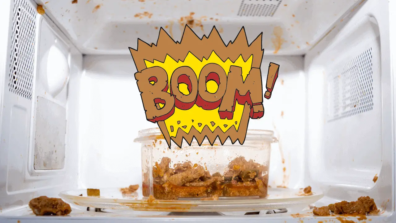 food splatter in microwave