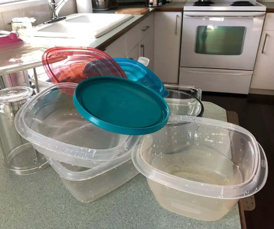 old tupperware containers