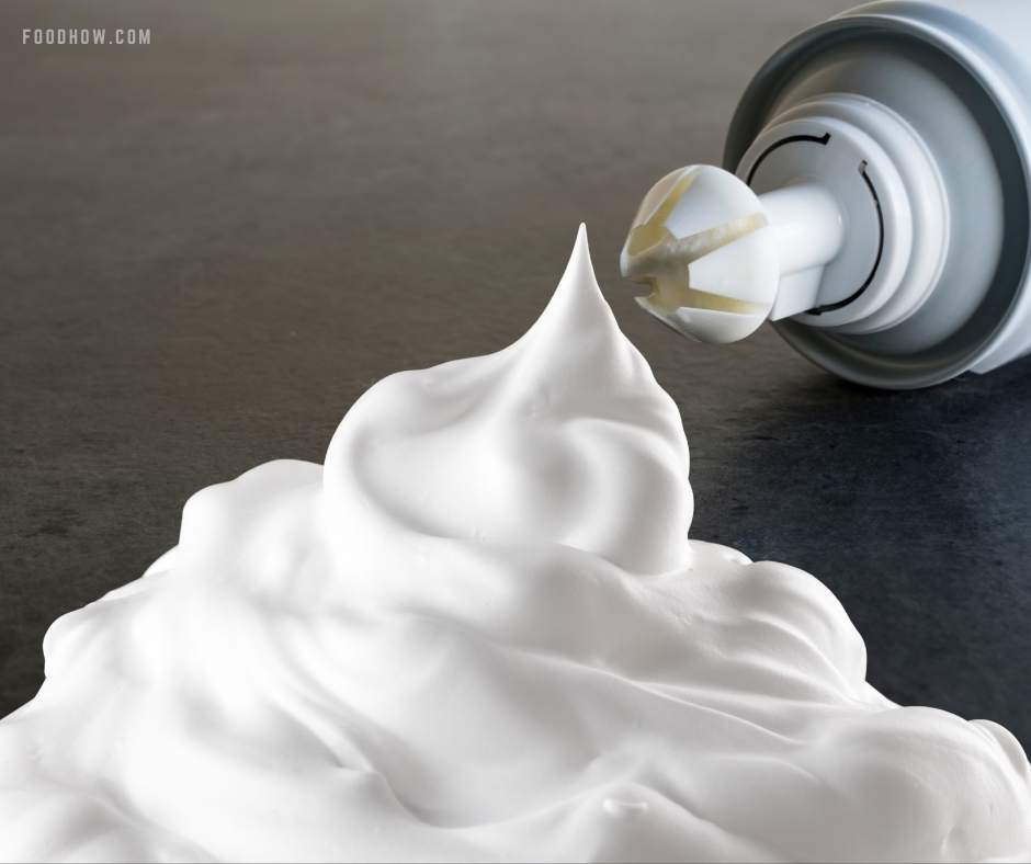 can of almond wip cream spray