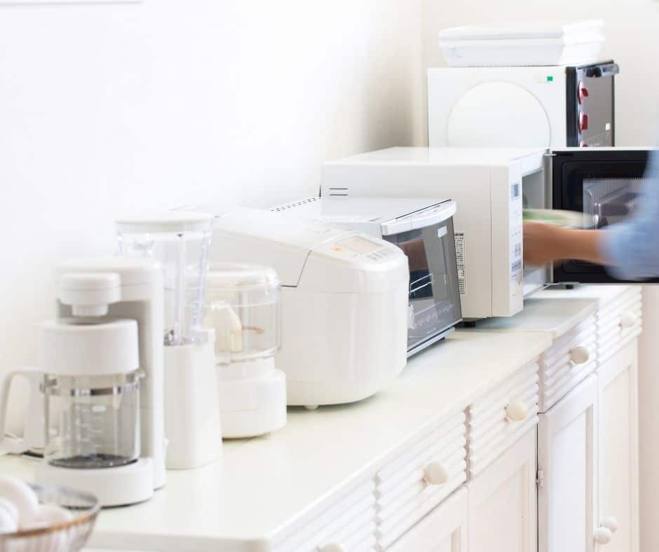 kitchen full of appliances