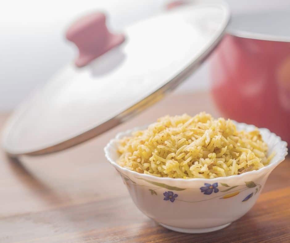 rice made with chicken broth