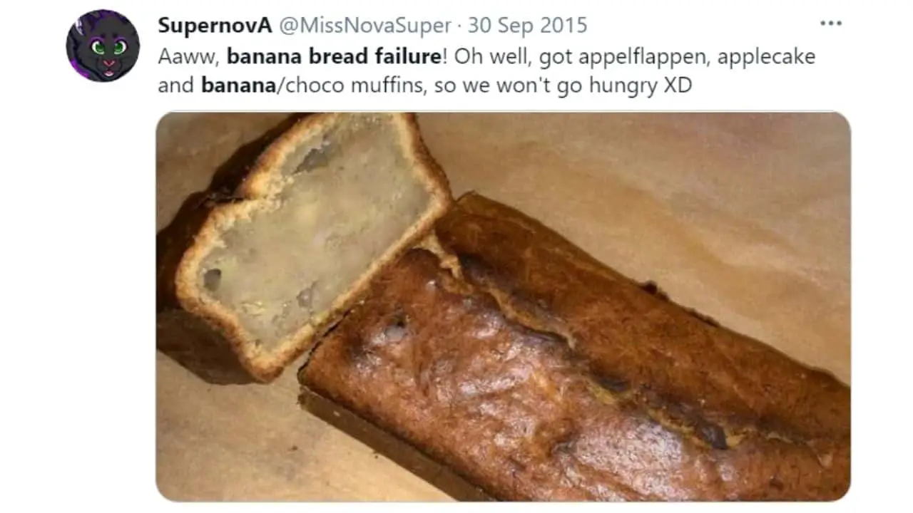 dense and rubbery banana bread 