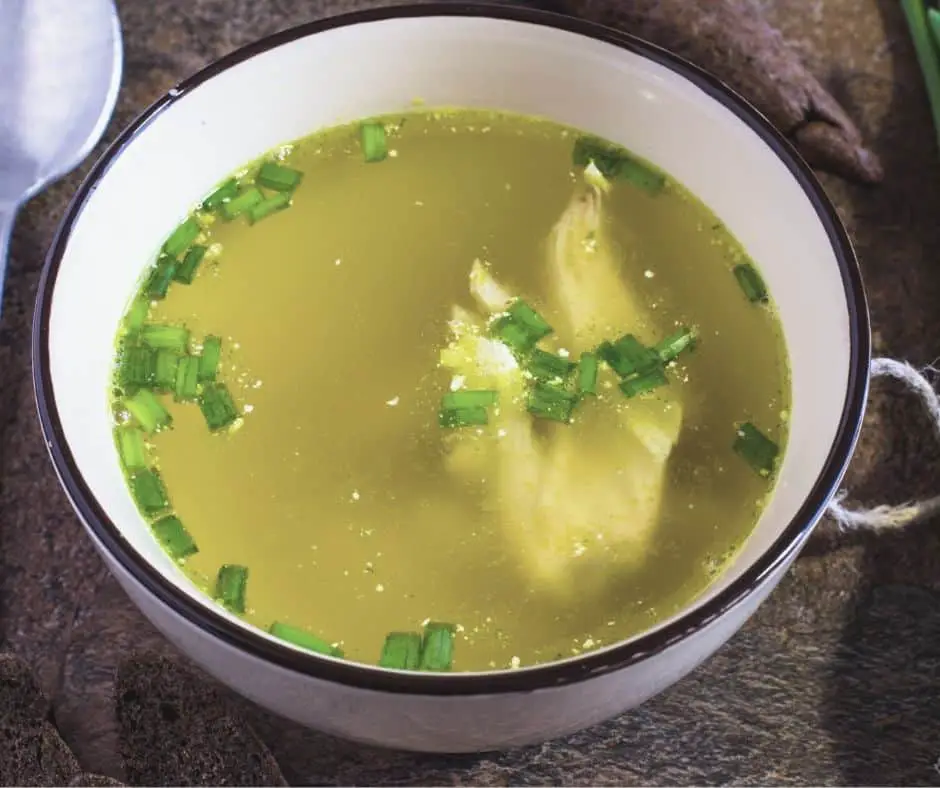 making chicken broth