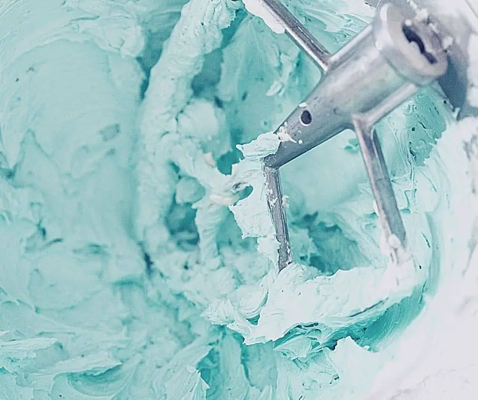 blue cake batter