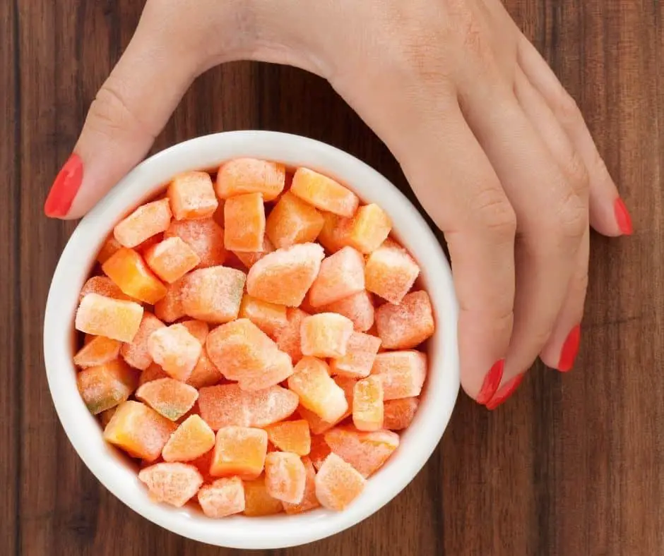 frozen carrot cubes for smoothie