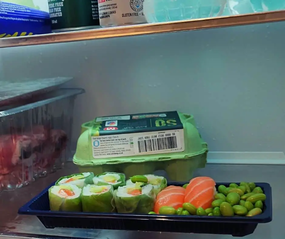 keeping sushi in the fridge