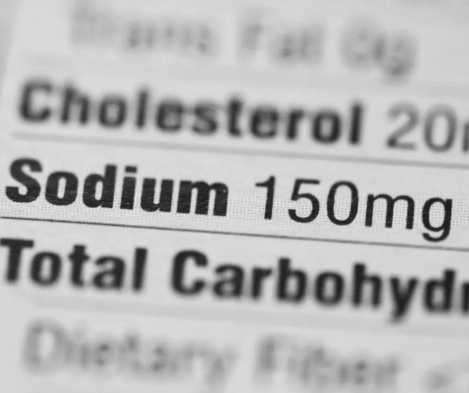 Nutrition facts label is tell how much sodium is in one serving of food