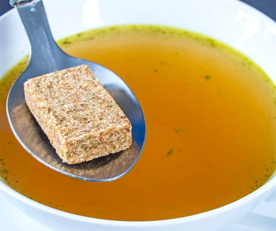 high-sodium bouillon cubes