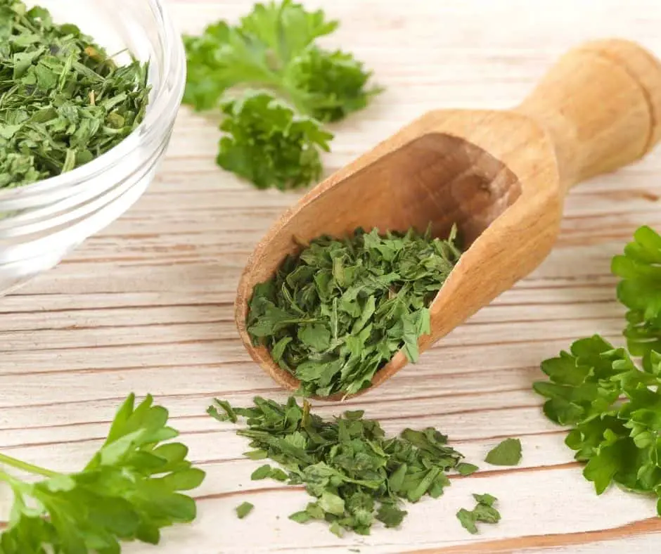 finely chop parsley leaves