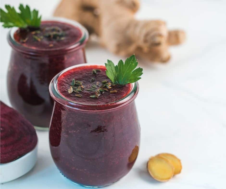 raw beetroot smoothie