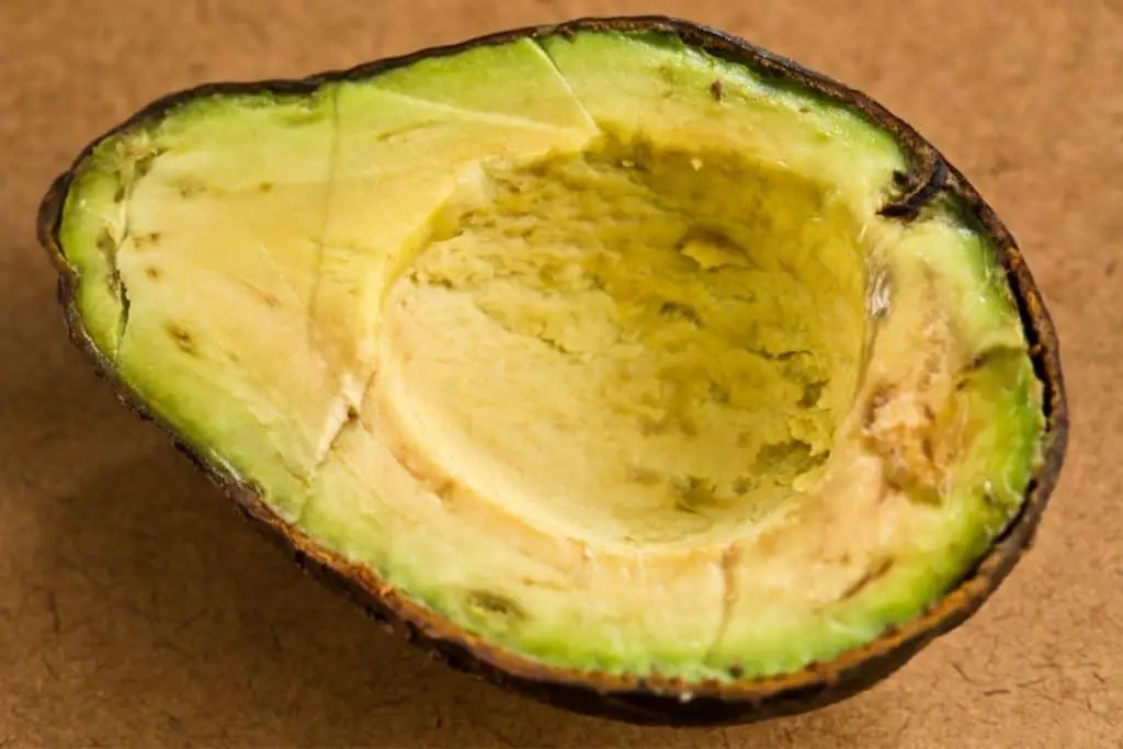 avocado that is turning brown 