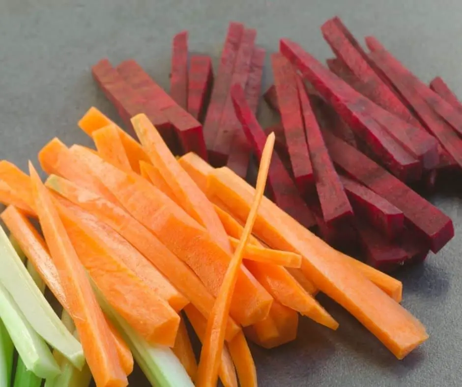 raw vegetable sticks