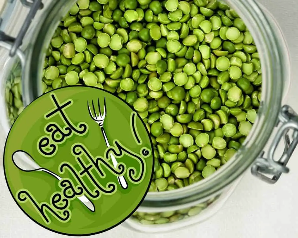 nutrition uncooked green split peas