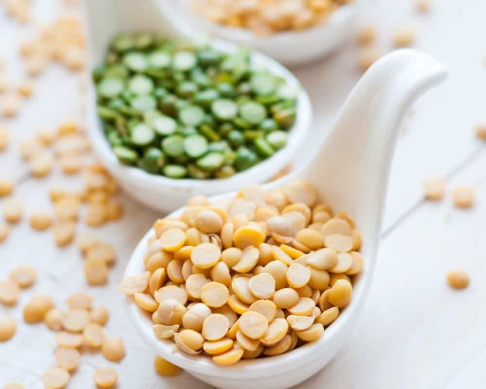 different types of split peas