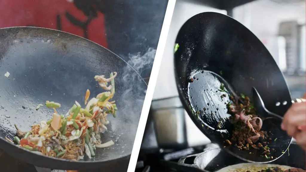 flat bottom wok vs round