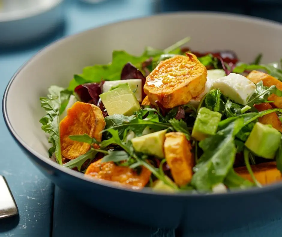 sweet potato and avocado salad