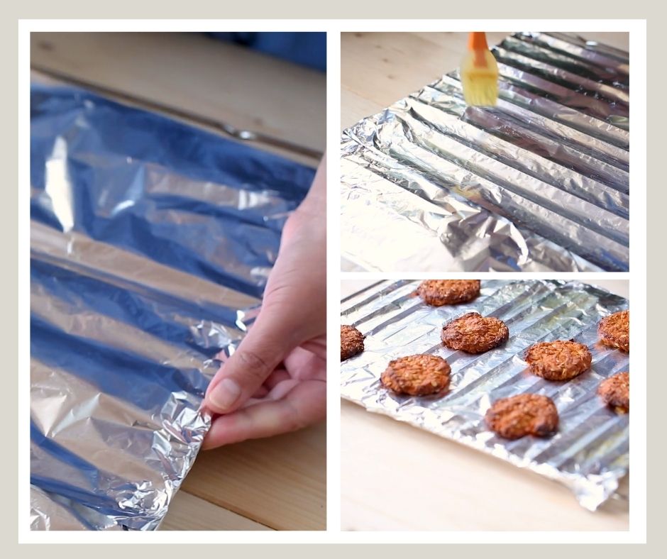 baking cookies on just aluminum foil