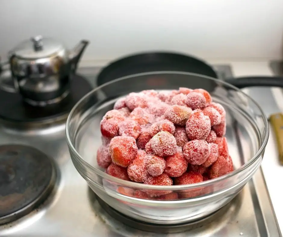 defrosting food at room temperature