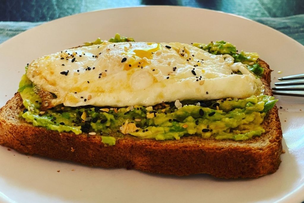 egg and avocado toast