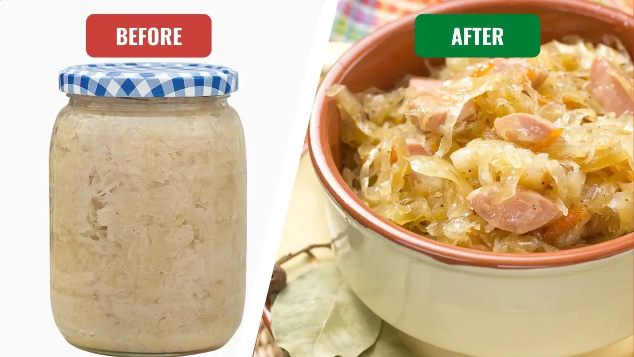cooking sauerkraut from a jar