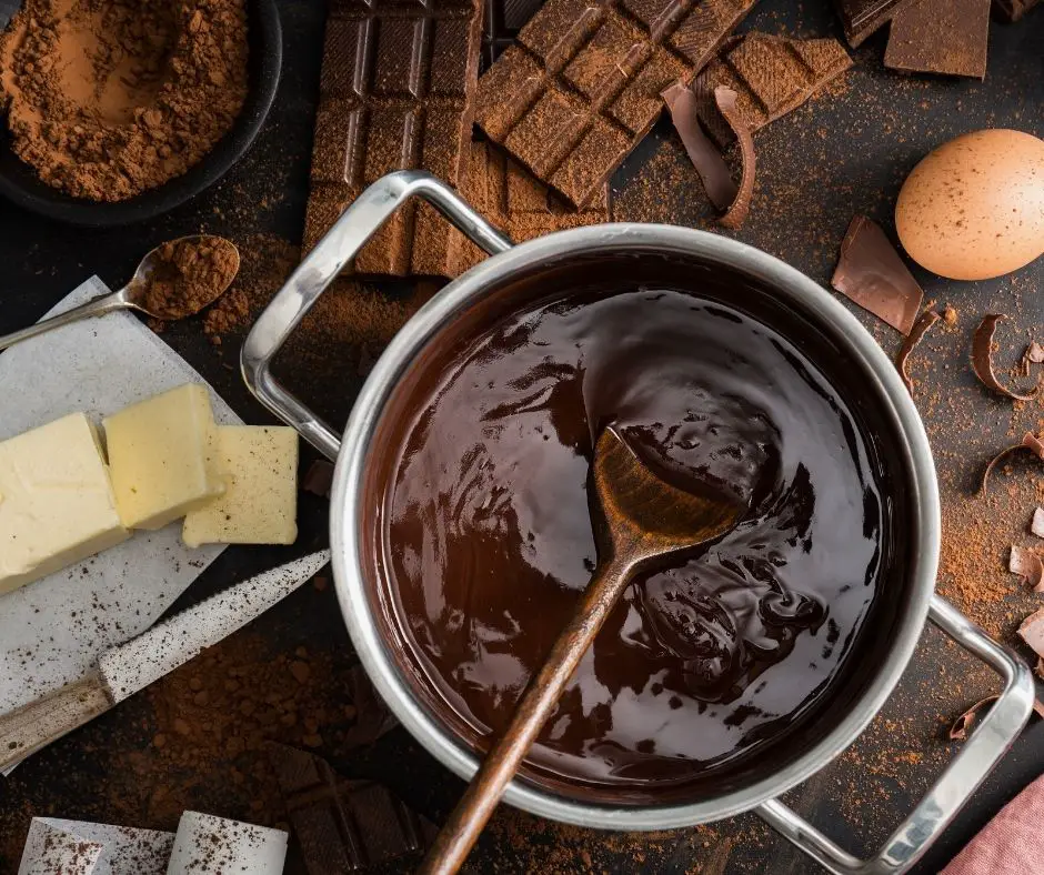 making gooey and chewy brownies