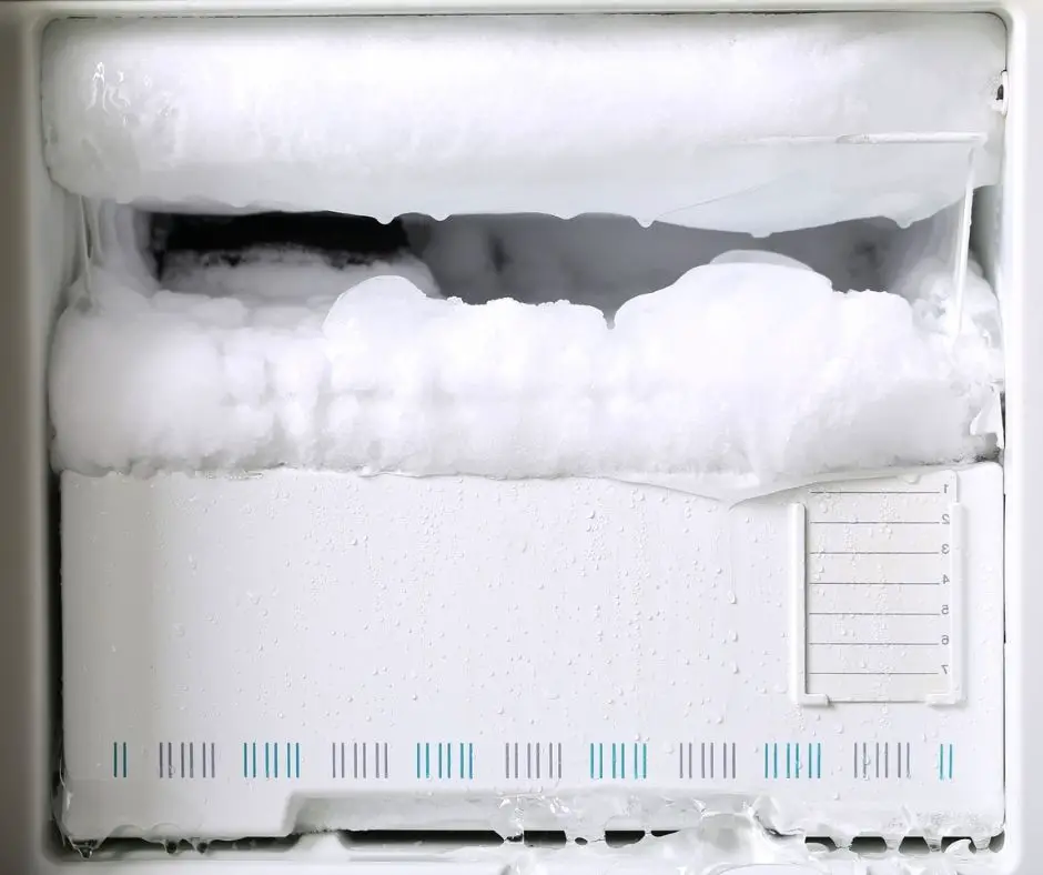 ice build-up in the freezer