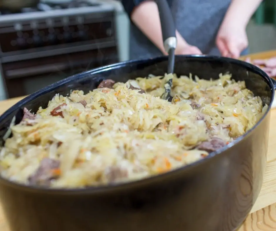 sausage sauerkraut casserole